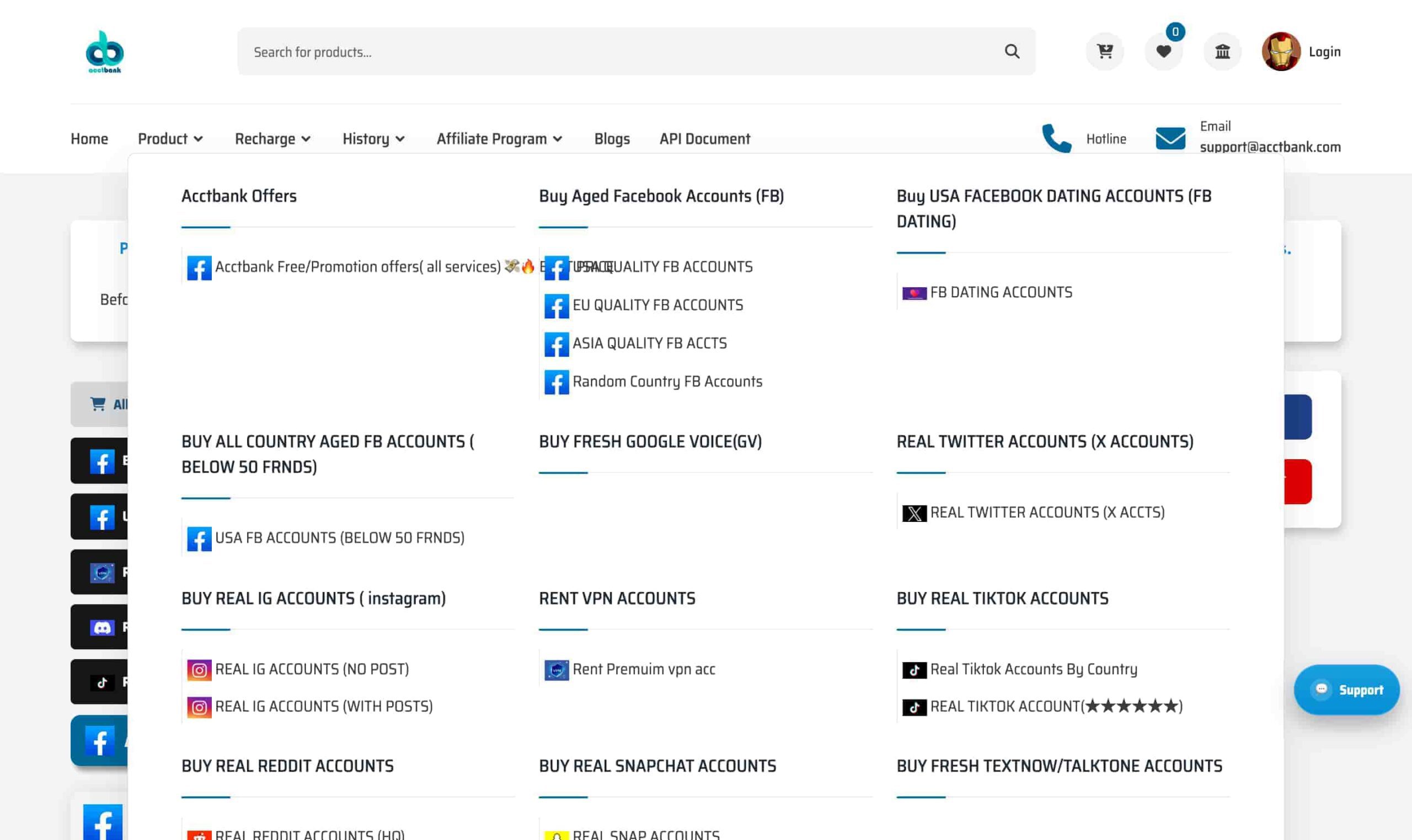 Modern social media accounts marketplace platform