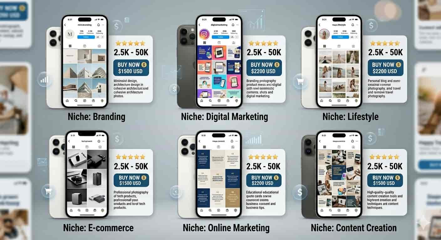 High quality Instagram accounts for branding and online marketing
