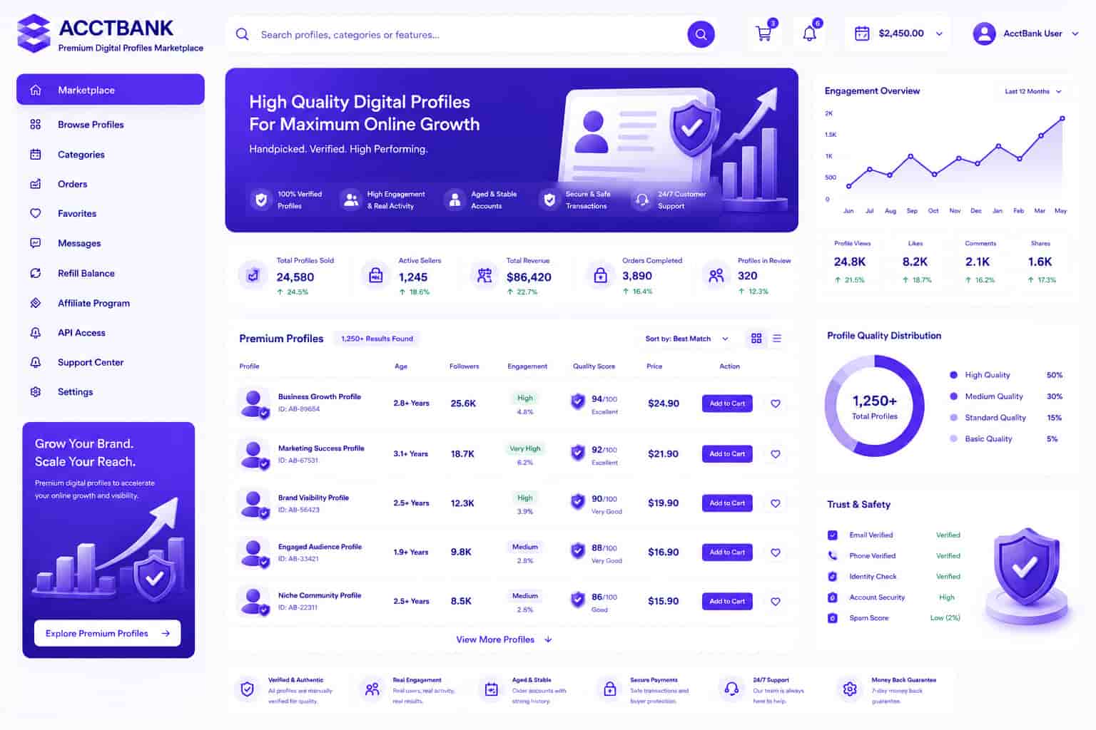 High quality Instagram accounts for online branding and marketing